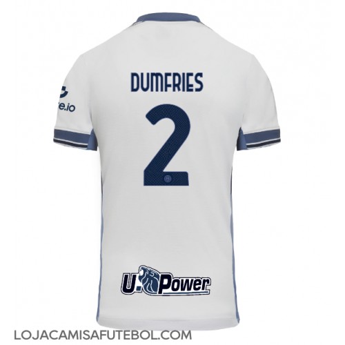 Camisa de Futebol Inter Milan Denzel Dumfries #2 Equipamento Secundário 2024-25 Manga Curta